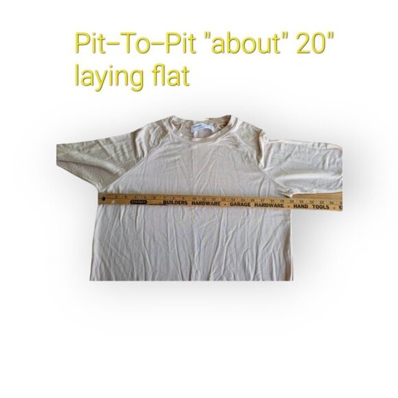 Modal T-Shirt Dress by Sonnet James, Cream, EUC, Medium - Picture 10 of 13